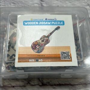 CraftHub Wooden Jigsaw Puzzle - Guitar Design 121 pieces